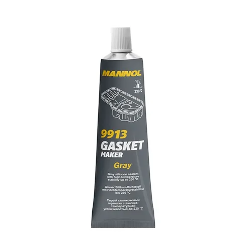 Mannol Graues Silikon 85g, hitzebeständig bis 230°C, Dichtmasse 9913