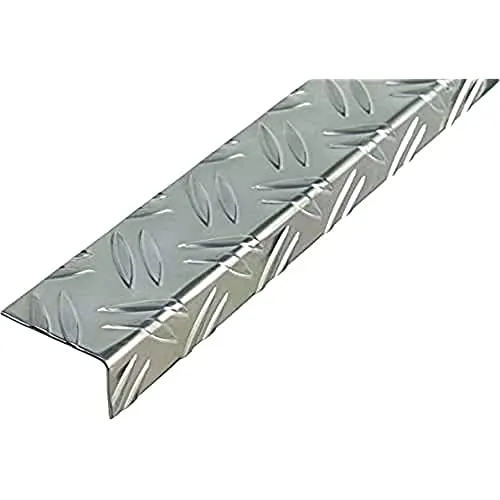 Alberts 468910 Winkelprofil | Riffel-Prägung | Aluminium, blank | 1000 x 53,6 x 29,5 mm