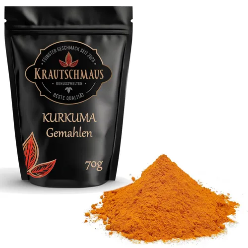 70g Kurkuma Pulver Kurkumapulver Curcuma gemahlen Gewürz Gelbwurz Curcumin