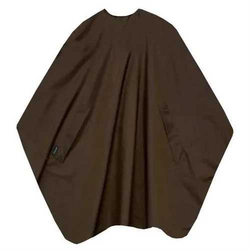 Trend-Design Classic Umhang braun - Haarschneideumhang aus 100% gewebtem Nylon, atmungsaktiv und mit hohem Tragekomfort. Ideal für individuelle Bestickung und Maxi-Größe 135 x 150 cm.