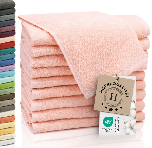 ZOLLNER Gästehandtücher (10-St) aprikot in orange von Zollner