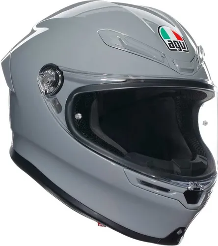 AGV K6 S Integralhelm - Hellgrau - XS - Motorradhelm, der leichteste seiner Klasse mit extremem Schutz und innovativer Aerodynamik für optimale Leistung bei jeder Fahrt. Ideal für Sport- und Tourenfahrer.