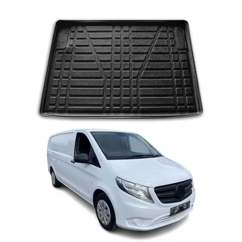 OMAC Kofferraumwanne für Mercedes Vito W447 (2014-2025) - Hochwertige Laderaumwanne aus Gummi TPE, passgenau und leicht zu reinigen. Schützt vor Schmutz und Feuchtigkeit, rutschfest und ideal für den täglichen Einsatz.