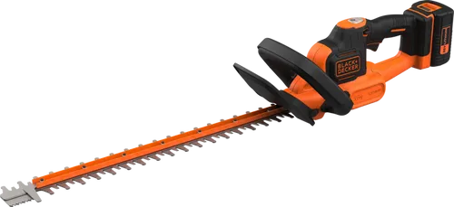 Akku Heckenschere Black+Decker BCHTS3625L1 - 36V 2,5 Ah - Heckenschere mit 55cm Schnittlänge, leistungsstark und kabellos für müheloses Schneiden von bis zu 22mm dicken Ästen.