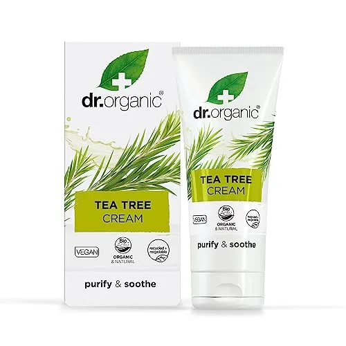 Dr. Organic Tea Tree, Antiseptic Cream, Die zahlreichen Vorteile des Teebaumöls in einer angenehmen Creme, 50 ml