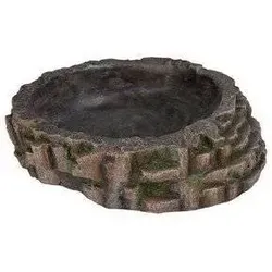 Trixie 76209 Badeschale für Reptilien - Terrariensteine, ideal für wasserliebende Reptilien mit natürlichem Aussehen und einfacher Reinigung für ein gepflegtes Terrarium.