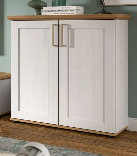 Inn.Furn Kommode Mirano, Eiche Artisan und Weiß