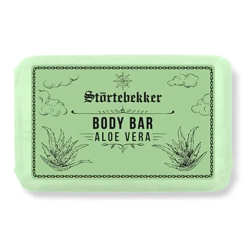 NEU: Störtebekker® Premium Body Bar Aloe Vera | Festes Duschgel Männer | Feste Duschseife Herren & Damen | Natürliche Reinigung, herrlicher Duft | handgefertigt & ohne Zusätze (1 x 120g)
