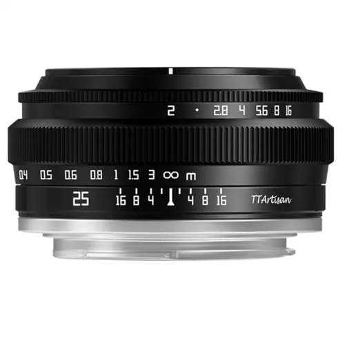 TTArtisan 25mm f2 MFT - Weitwinkelobjektiv mit einzigartiger Optik, ideal für kreative Fotografie und beeindruckende Bildqualität