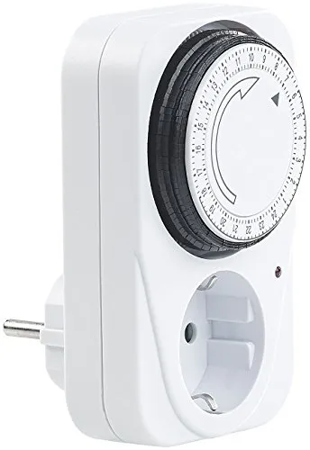 revolt Manuelle Zeitschaltuhr: Mechanische Zeitschaltuhr, Tagesplaner, 15 Min., Kindersicherung (Zeitschaltstecker, Analoge, Weihnachtsbaumbeleuchtung)