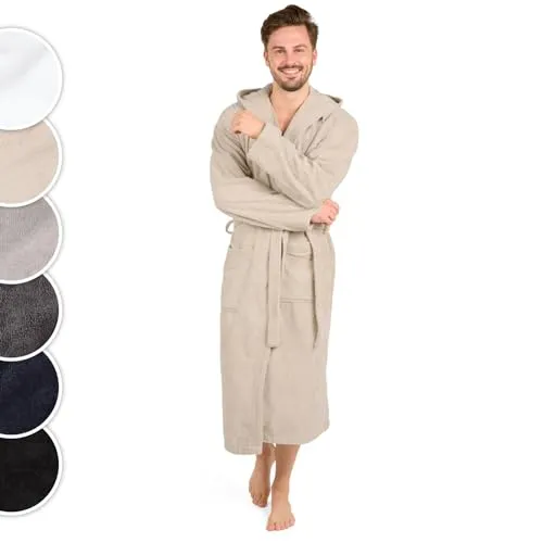 Blumtal Herren Bademantel aus 100% Baumwolle von Blumtal