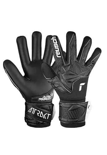REUSCH Torwarthandschuhe Attrakt Infinity NC - Torwarthandschuhe mit hochwertigem Latex für optimale Griffigkeit und Haltbarkeit. Ideal für professionelle Torwartleistungen auf Kunstrasen mit anatomischem Schnitt und maximaler Ventilation.