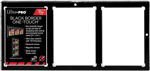 Produktbild Ultra PRO 35PT 3-Card Black Border UV ONE-TOUCH Magnetic Holder 3 Karten Halter