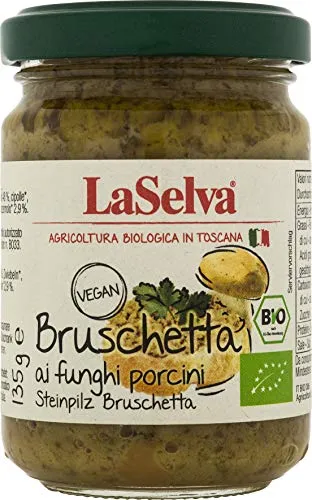 LaSelva Bruschetta aus Steinpilzen 135g Bio Würz-Sauce, 1er Pack (1 x 135 g)