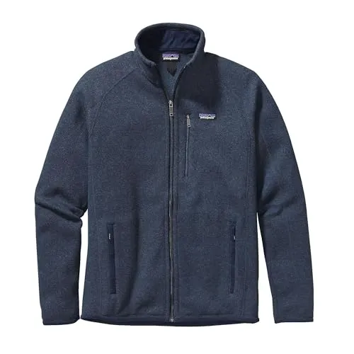 Patagonia Men Better Sweater Jacket Neo Navy (M) - Jacke aus 100% Recycling-Polyester, umweltschonend gefärbt und Fair Trade-zertifiziert. Ideal für Outdoor-Abenteuer oder als stylishes Layering-Piece.