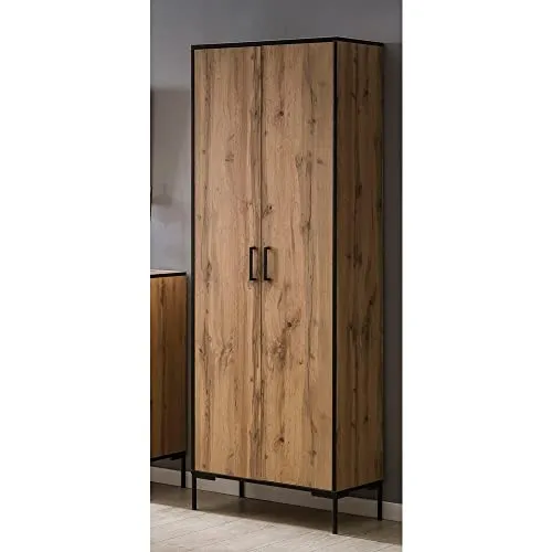 Lomadox Aktenschrank FALUN-80 in Eiche Landhaus Nb. - Effizienter Aktenschrank FALUN-80 für dein Büro in Eiche Landhaus Nb. Mit gedämpften Scharnieren und ausreichend Stauraum für Aktenordner bietet er praktischen Nutzen und stilvolles Design.