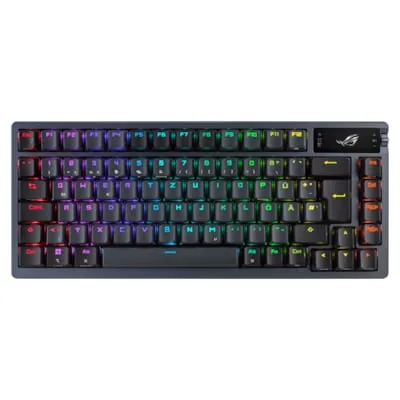 ASUS ROG Azoth - Kabellose mechanische Gaming Tastatur mit OLED-Display, ROG NX-Switches und Tri-Mode-Verbindung für ultimativen Spielkomfort