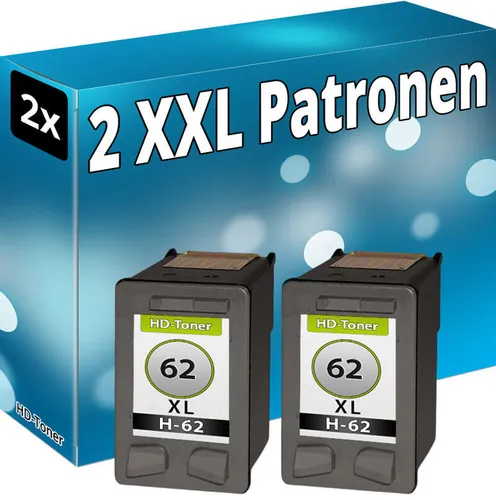 2xDRUCKER TINTE PATRONE für HP62 OfficeJet 200c 202 250 5740 5742 5744 5746 8000
