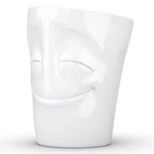 FIFTYEIGHT Henkelbecher 350ml - Vergnügt weiß (T018301)