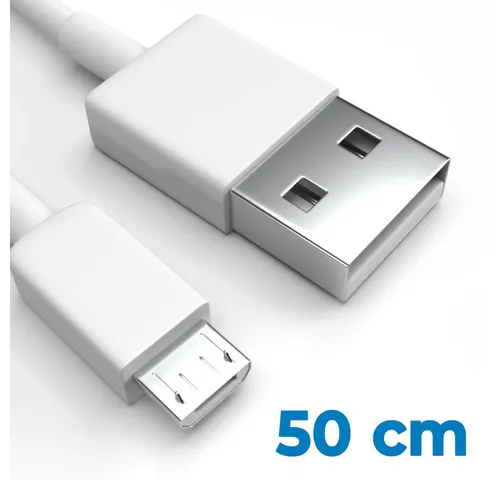 Justcom ZTE Blade A7s 2020 USB-Kabel, Micro-USB, USB-A (50 cm), Schnellladekabel, Datenkabel, Handy, Tablet