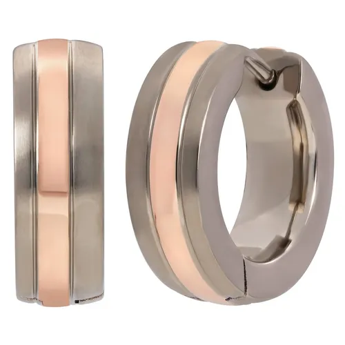 TITANIA Paar Creolen Ohrringe in gold- und silberfarben von TITANIA