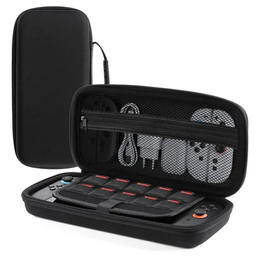 Für Nintendo Switch 2 EVA Aufbewahrungstasche Tragetasche / Schutzetui Schwarz