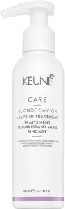KEUNE CARE Blonde Savoir Leave-In Treatment 140 ml - Haarcreme mit Glykolsäure und Kreatin, stärkt geschädigtes Haar und bietet Hitzeschutz bis 230 °C. Repariert Bleichschäden um 64 % und reduziert Haarbruch um 96 %.