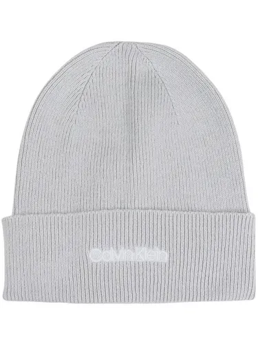 Calvin Klein Damen Hut Mütze Essential Knit Beanie OneSize Grau