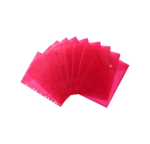 EXXO by HFP Organisationsmappe Dokumententaschen A4, aus PP (10-St), zum Abheften mit EURO-Lochung, Abheftrand, Klappe und Klettverschluss