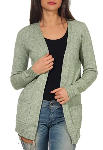 Strickjacke ONLY ONLLESLY L/S OPEN CARDIGAN KNT NOOS - Modische Damen Strickjacke für kühle Tage, mit V-Ausschnitt und po-bedeckendem Schnitt, ideal für vielseitige Outfits und gemütliche Momente.