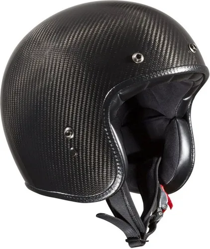 Bandit ECE Jet Carbon Motorradhelm Schwarz mit Ratschenverschluss - Der Bandit ECE Jet Carbon Helm bietet Stil und Sicherheit für Motorradfahrer. Mit einem leichten Carbon-Gehäuse und einem komfortablen Innenfutter ist er ideal für den täglichen Einsatz. Gewicht: ca. 850 g.
