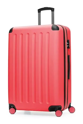 HAUPTSTADTKOFFER - SPREE - Großer Hartschalen-Koffer 75 cm - Koffer mit 119 L Volumen und Erweiterungsfunktion für extra Stauraum, ideal für Reisen von 2-3 Wochen. Robuste Hartschale, leise 360° Rollen und integriertes Zahlenschloss bieten Komfort und Sicherheit.