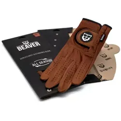 Beaver Golf Handschuh All Weather, braun