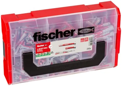 fischer L-Boxx Mini DuoPower 210-teiliges Dübelset