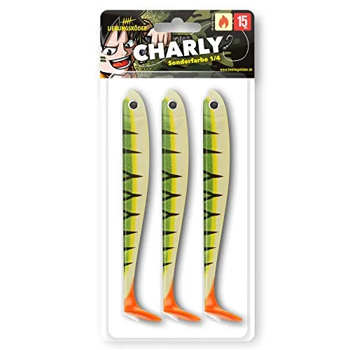 Lieblingsköder 15cm - 3 Gummifische, Farbe Lieblingsköder:Charly
