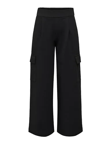 JACQUELINE de YONG JDY Damen Cargo Stoffhose - Elegante Culotte High Waist Marlene Pants - Damen-Hosen mit elastischem Bund für perfekten Tragekomfort, ideal für stilvolle Party Looks und vielseitig kombinierbar.