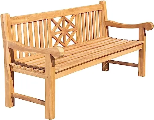 CLP Teak-Gartenbank Florida in braun von CLP