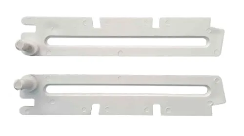 Scheren Paar lang weiß für ACO Kippfenster - Zweiteiliges Set für ACO Kippfenster ab 2000, in elegantem Weiß. Robustes Kunststoffmaterial und praktische Länge von 21,2 cm sorgen für optimale Sicherheit.