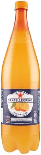 SANPELLEGRINO L'aranciata 1,25L - 6er Pack - Erfrischendes, aromatisiertes Getränk in großer Flasche, ideal für gesellige Anlässe oder als Durstlöscher.