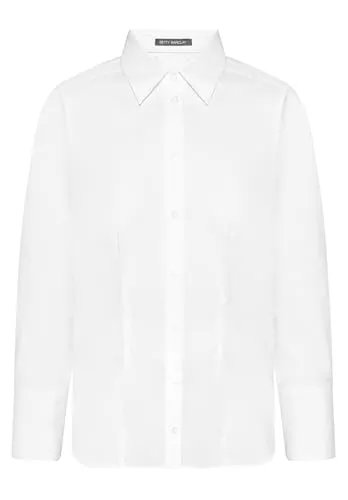Betty Barclay Damen Hemdbluse mit Kragen Weiß, Größe 46 von Betty Barclay