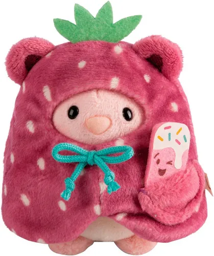 Nici Kuscheltier mymochi, Set Hase Pibu 8 cm mit Softeis und Erdbeerkostüm