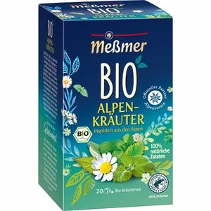 Meßmer Tee Alpenkräuter, BIO, 20 Teebeutel, 40g
