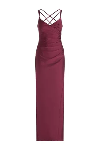 Vera Mont Damen Abendkleid figurbetont 34, Sweet Berry in rot von Vera Mont