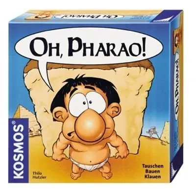 Kosmos - Oh Pharao! - Gesellschaftsspiel für 2-4 Spieler, spannender Pyramidenbau-Wettbewerb mit Handels- und Tauschmechanik, ideal für Familienspielabende.
