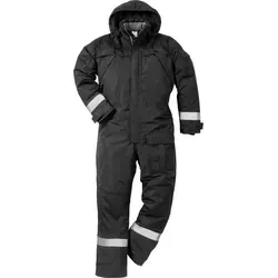 Fristads Airtech® Winteroverall 812 GT - schwarz - L - Arbeits- & Schutzkleidung, 100% wind- und wasserdicht mit reflektierenden Details für optimale Sichtbarkeit und Sicherheit bei winterlichen Bedingungen.