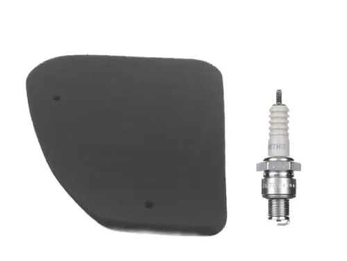Luftfilter + Zündkerze BR7HS passend für Peugeot Elyseo, Speedfight 1/2, TKR, Vivacity 50, Trekker, Zenith, Buxy, Sachs Limbo, Reggae – Wartungsset für 50ccm 2-Takt Roller