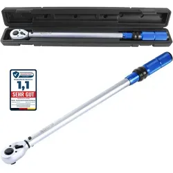TECPO Drehmomentschlüssel 1/2 Zoll 60-330 Nm - Präzise und zuverlässig - Drehmomentschlüssel mit vorkalibrierter Genauigkeit von +/- 3%, ideal für präzises Anziehen von Schrauben. Mit 72 Zähnen Ratschenmechanik und Sichtfenster für einfache Handhabung.