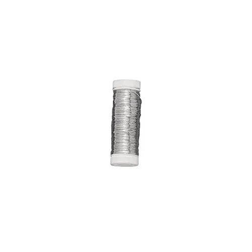 Produktbild Rayher 2402400 Silberdraht mit Kupferkern, 0,40 mm ø, Spule 100 m
