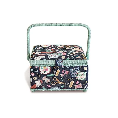 Prym 612063 Nähkorb, Baumwolle, marine von Prym