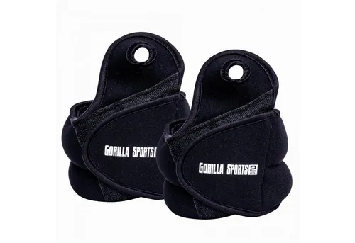 GORILLA SPORTS Gewichtsmanschette Handgelenkgewichte, Paar, mit Daumenschlaufen und Klettverschluss